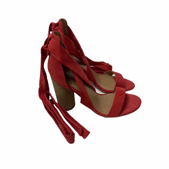 Call It Spring Defuria Sandal Orange Faux Suede 7M - Picture 3 of 11